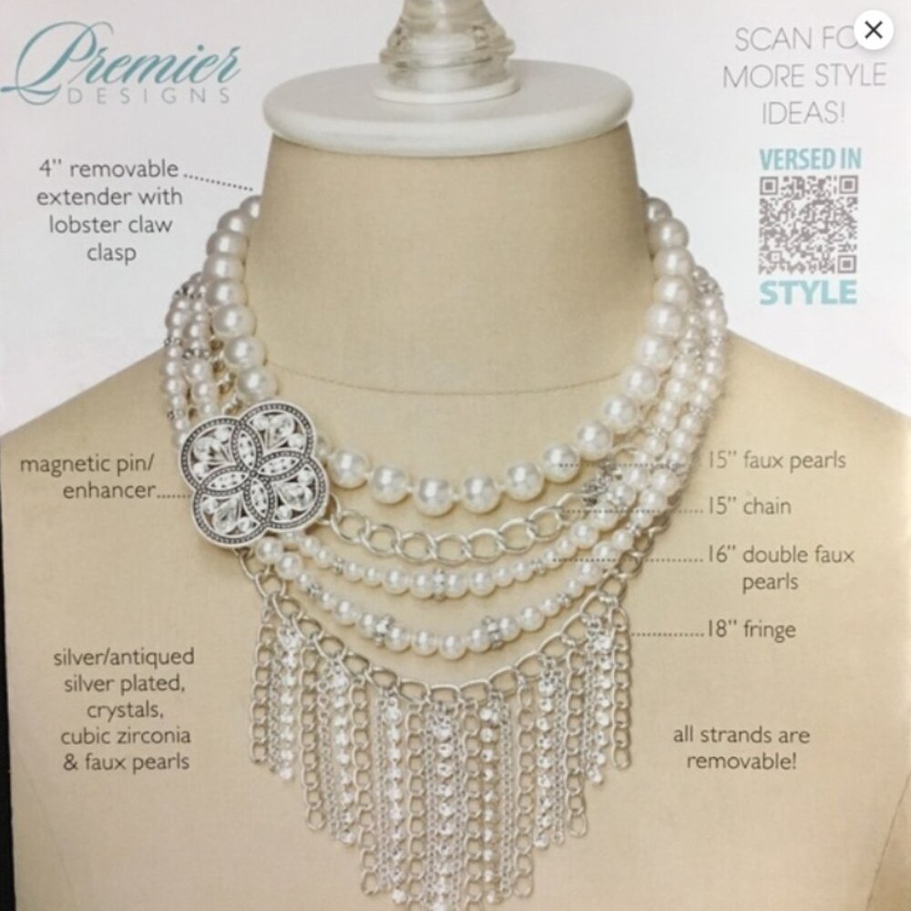 🪷Premier Designs Girl's Best Friend Necklace WITHOUT enhancer - Picture 2 of 9